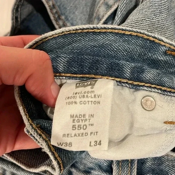 Levi’s Vintage 550 Relaxed fit‎ men’s jeans size 36x34 36 x 34